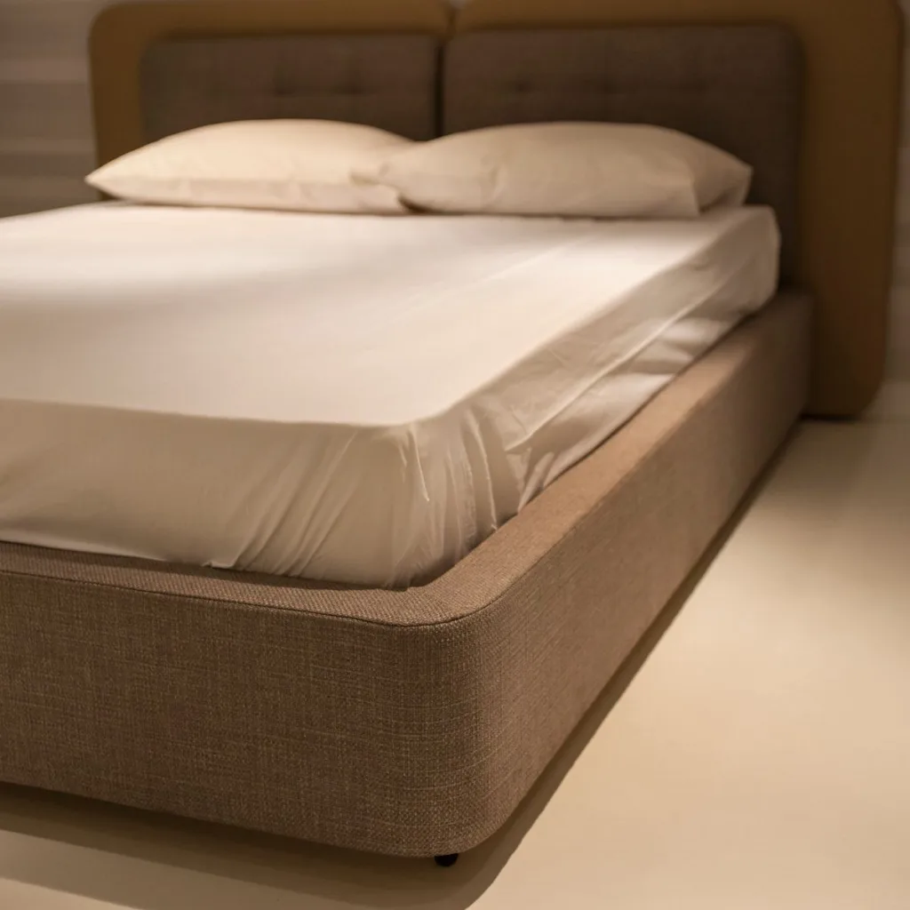 Hoeslaken strak om het matras